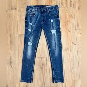 Emporio Armani Slim Fit Distressed Jeans Size 36x29